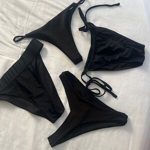 4 pack of black Bikini Bottoms (can sell separately as well)